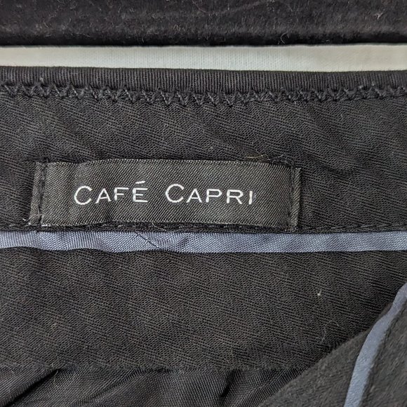 J Crew Black Cafe Capri Pants Size 2 - Picture 7 of 11